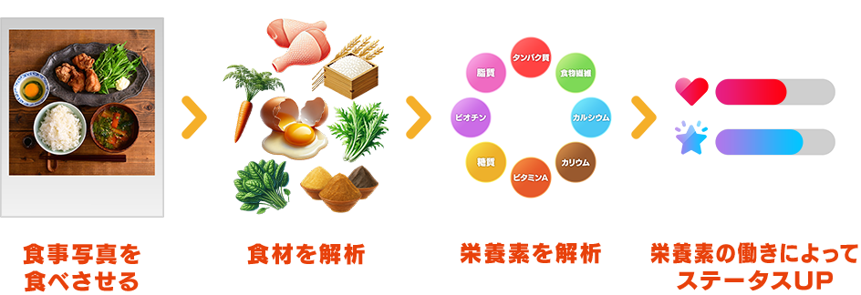 ステータスUPまでの手順